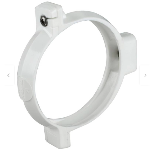 ABRAZADERA TUBO BAJADA BLANCO