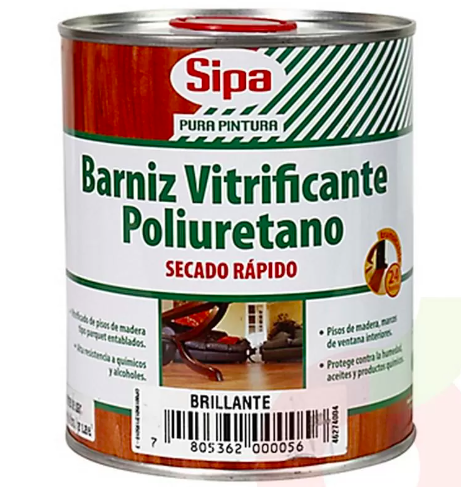  BARNIZ VITRIFICANTE POLIURETANO SEMIBRILLO SIPA 1/4