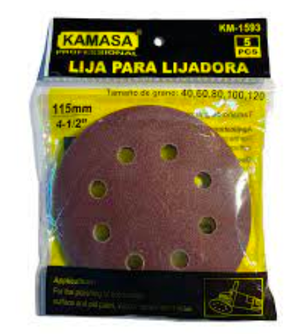 [F2504] DISCO DE LIJA CON AGUJERO P80