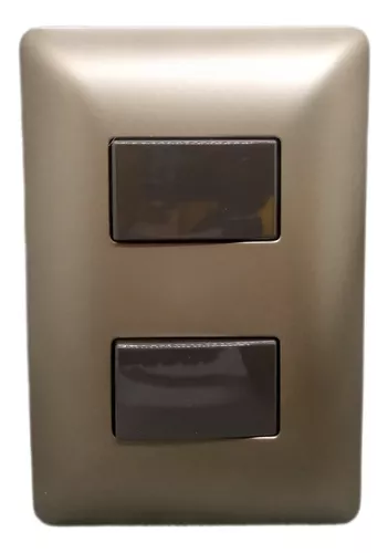 Z2/MODULO 4912 INTERRUPTOR DOBLE CAFE