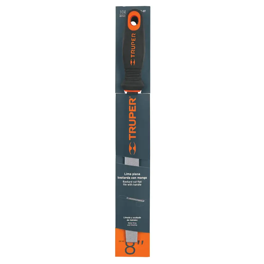 Z2/ LIMA PLANA TRUPER CON MANGO 8"
