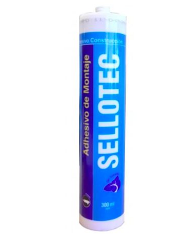 SILICONA ADHESIVO MONTAJE SELLOTEC 300 ML