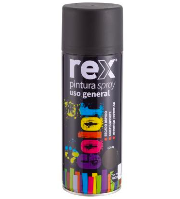 SPRAY NEGRO MATE REX 400ML