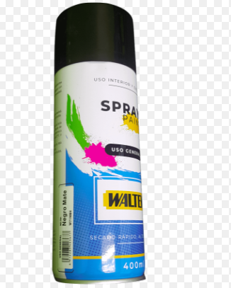 SPRAY NEGRO MATE WALTEC 400ML
