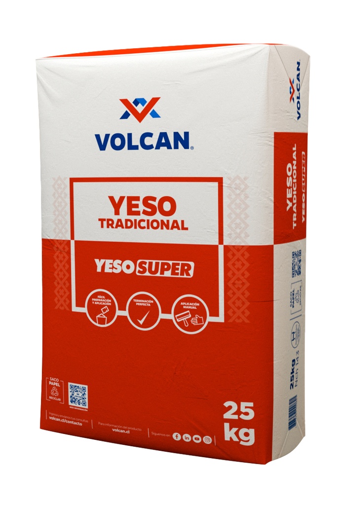 Z5/ YESO SUPER VOLCAN 25KG