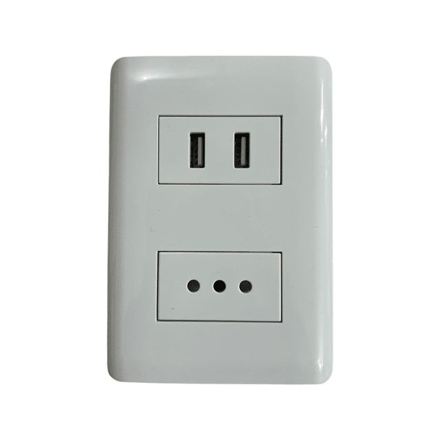 Z2/ MODULO 1948 ENCHUFE SIMPLE + TOMA USB BLANCO