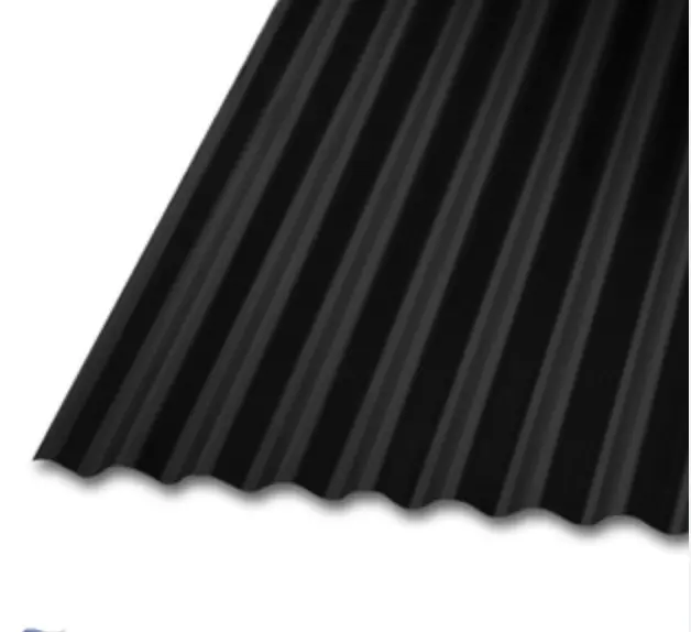 ZINC ACANALADO PREPINTADO NEGRO 2.50 MTS