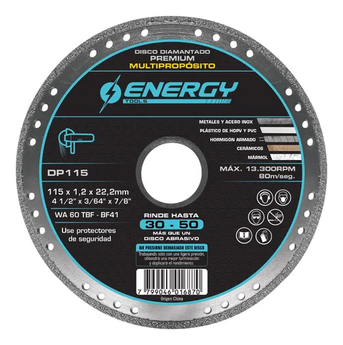 DISCO DIAMANTADO ENERGY 4 1/2 