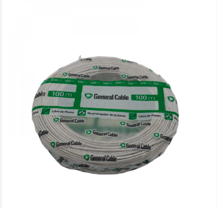 CABLE ELECTRICO 1.5 BLANCO X 100 MTS