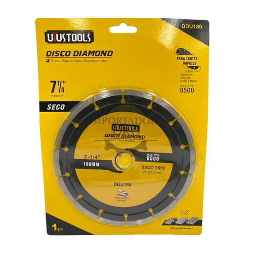 [DU181] Z2/ DISCO DIAMANTADO UYUSTOOLS 7 1/4