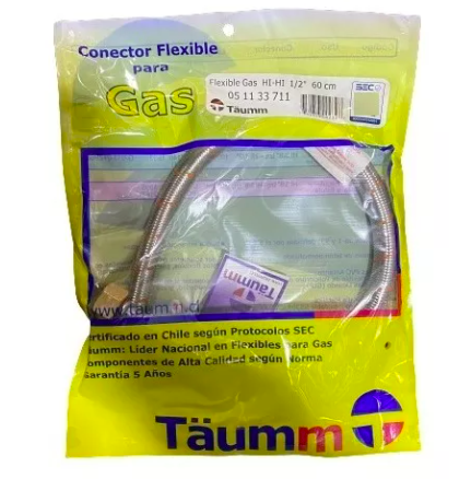 E2/ FLEXIBLE GAS HI-HI 3/8 1/2 100CM