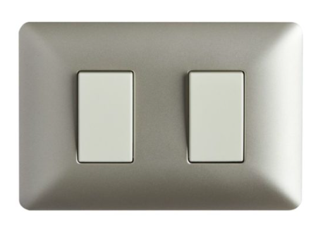[3912] Z2/ MODULO 3912 INTERRUPTOR DOBLE CHAMPAGNE