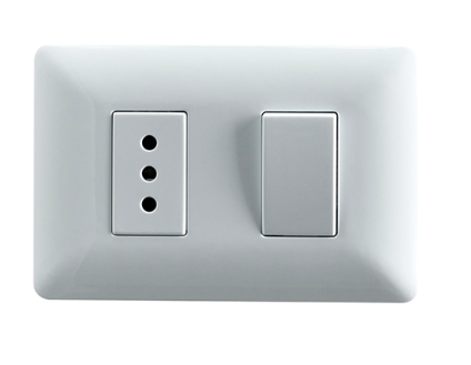 [2915] Z2/ MODULO 2915 INTERRUPTOR  SIMPLE /ENCHUFE BLANCO