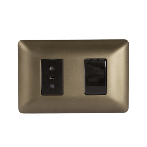 [4915] Z2/ MODULO 4915] INTERRUPTOR SIMPLE /ENCHUFE CAFE
