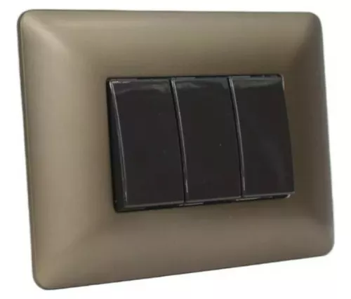 [4913] Z2/INTERRUPTOR TRIPLE CAFE 10A 4913