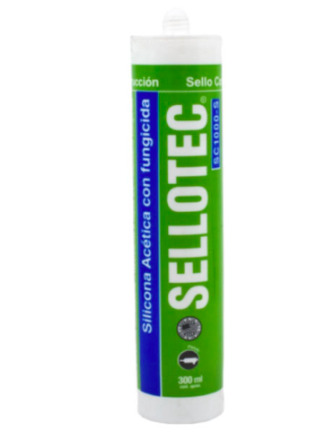 SILICONA ACETICA TRANSPARENTE SELLOTEC 280ML