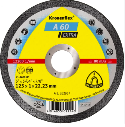 DISCO DE CORTE METAL KLINGSPOR 4.1/2