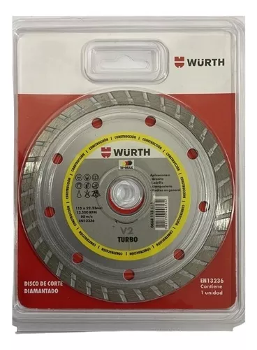 Z2/ DISCO DIAMANTADO WURTH CONTINUO