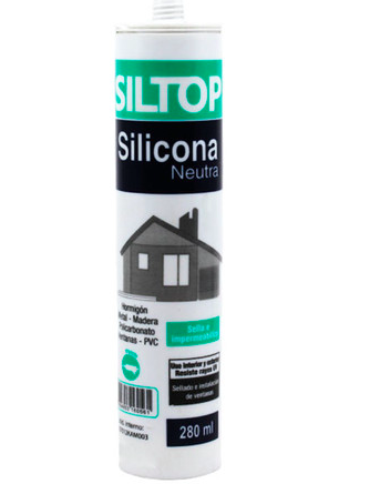 SILICONA NEUTRA NEGRA SILPTOP 300MM