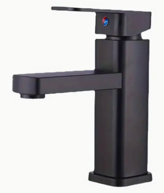 E2/ LLAVE LAVAMANOS MONOMANDO NEGRA 