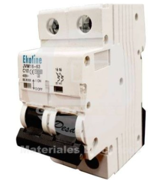 AUTOMATICO BIPOLAR 2X 25A 10K CURVA C EKOLINE