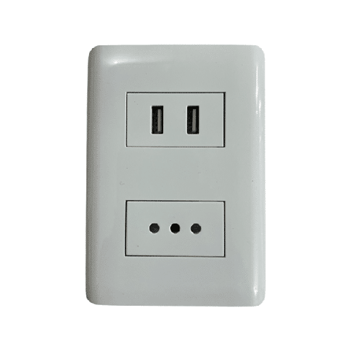 Z2/ MODULO 1948 ENCHUFE SIMPLE + TOMA USB BLANCO