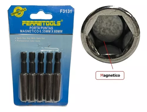 [F3131] Z2/ PORTA PUNTA MAGNETICO FERRETOOLS 60MM