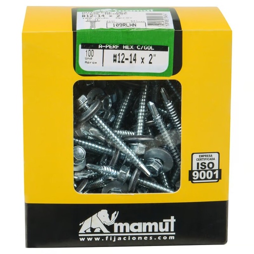 Z3/ TORNILLO 2 1/2" HEXAGONAL PUNTA ESPADA MAMUT 100 UNIDADES