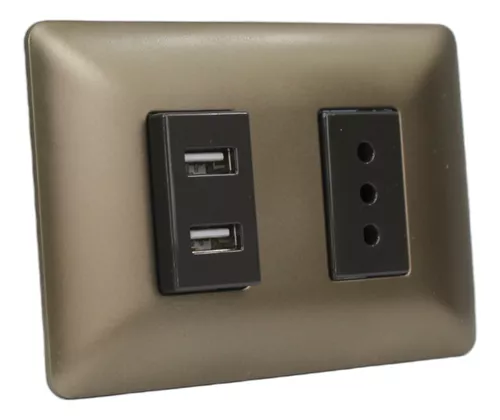 Z2/ MODULO 4948 ENCHUFE SIMPLE + TOMA USB CAFE