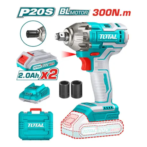 LLAVE DE IMPACTO INALAMBRICA TOTAL 20 VOLT