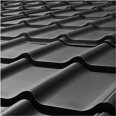 ZINC TEJA CONTINUA NEGRO 0,4 3,66MT