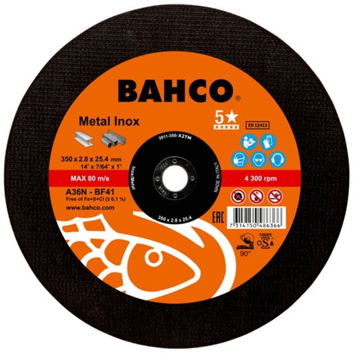 DISCO BAHCO METAL 14" X 7/64"X1