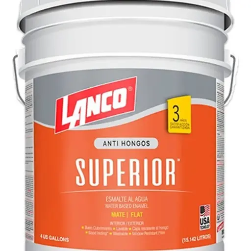 LANCO ESMAL. AGUA SUPERIOR MATE BLANCO TINETA