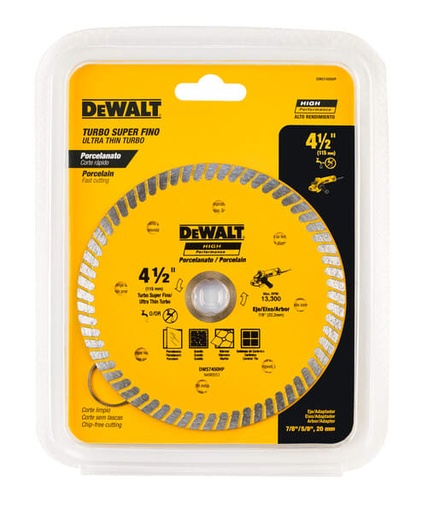 DISCO DIAMANTADO PORCELANATO DEWALT