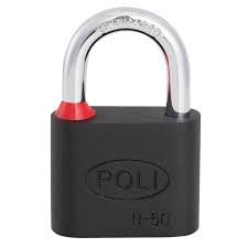 CANDADO POLI NEGRO 60 MM