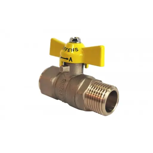 LLAVE PASO GAS HI-HE 1/2 MARIPOSA