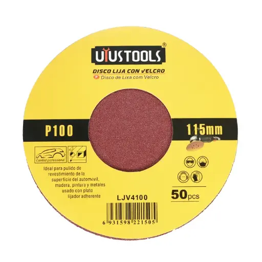 DISCO LIJA CON VELCRO 10 UND GR/120 UYUSTOOLS