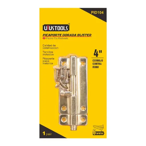 PICAPORTE DORADO 4" UYUS