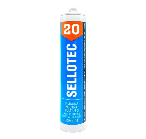 SILICONA NEUTRA TITANEO 300ML SELLOTEC