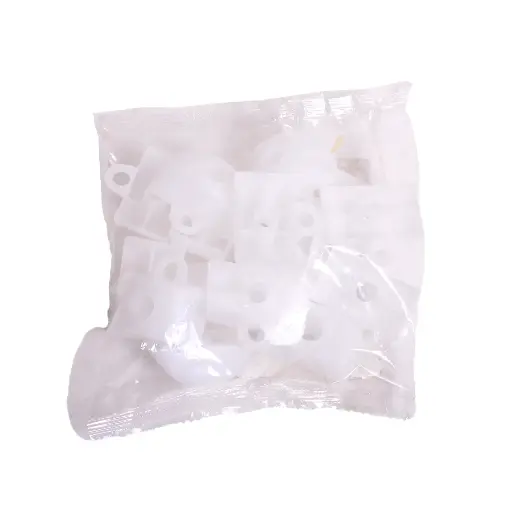 BOLSA 25U SOPORTE ONDA TRANSPARENTE POLICARBONATO
